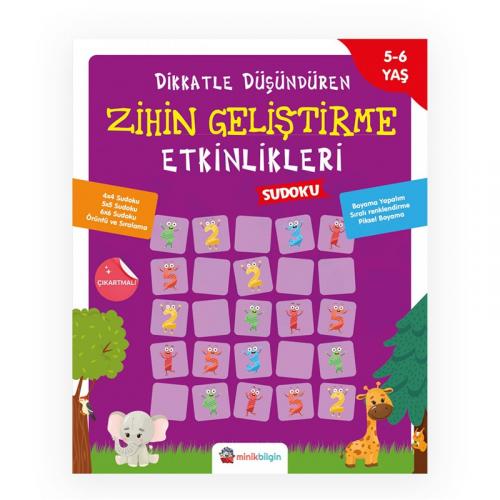 DİKKATLE DÜŞÜNDÜREN ZİHİN GELİŞTİRME SUDOKU 5-6 Yaş