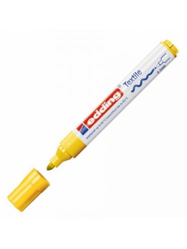 EDDİNG T-SHIRT KUMAŞ KALEMİ Yuvarlak Uç E-4500-05 Sarı