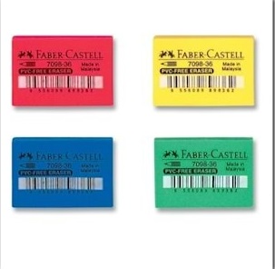 FABER CASTELL 7098/36 RENKLİ SİLGİ