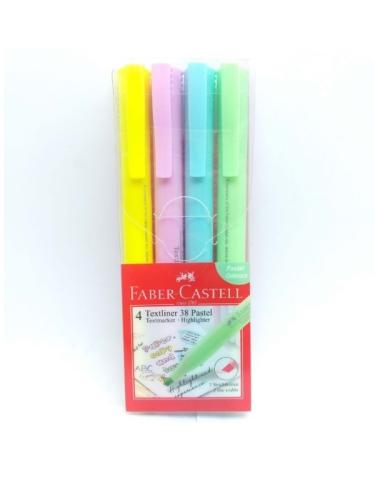 FABER CASTELL FOSFORLU KALEM 38 PASTEL 4 lü SET