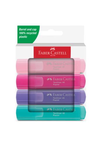 FABER CASTELL FOSFORLU KALEM 46 PASTEL 4 RENK