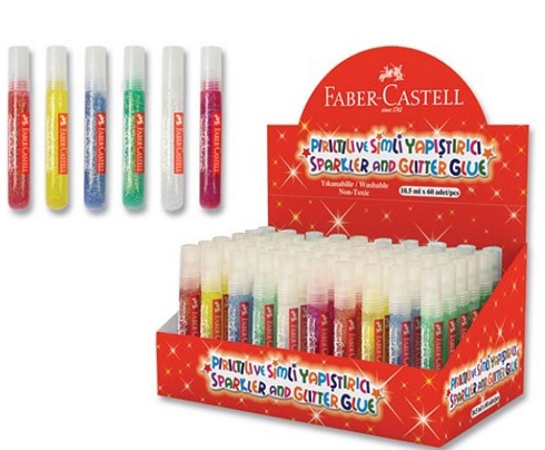 FABER CASTELL FOSFORLU SİMLİ YAPIŞTIRICI 10,5 ml 60 lı