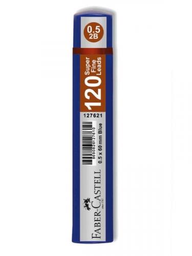 FABER CASTELL GRİP 0.5 120 li 2B MİN UÇ 60 mm - Mavi Tüp