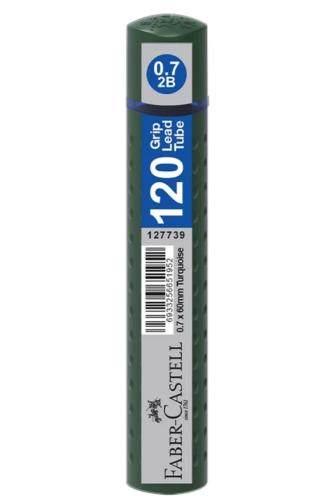 FABER CASTELL GRİP 0,7 120 li 2B MİN UÇ 60 mm - Koyu Yeşil Tüp