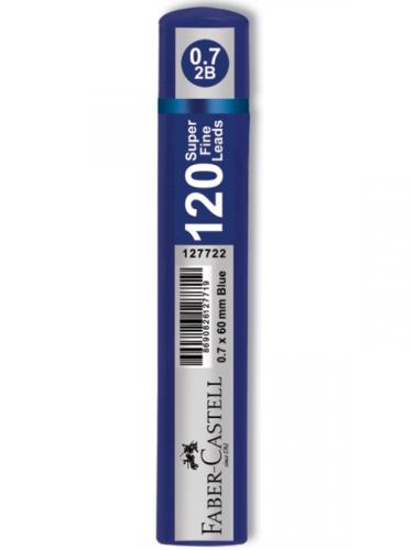 FABER CASTELL GRİP 0.7 120 li 2B MİN UÇ 60 mm - Mavi Tüp