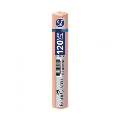 FABER CASTELL GRİP 0,7 120 li 2B MİN UÇ 60 mm - Pastel Turuncu Tüp