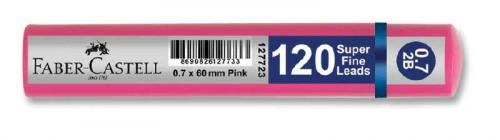 FABER CASTELL GRİP 0.7 120 li 2B MİN UÇ 60 mm - Pembe Tüp