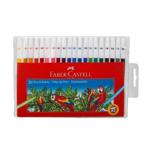 FABER-CASTELL KEÇELİ KALEM 20 Renk YIKANABİLİR