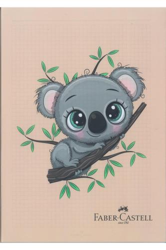 FABER CASTELL KOALA A5 60 yp PP KAPAK TEL DİKİŞLİ DEFTER Çizgili