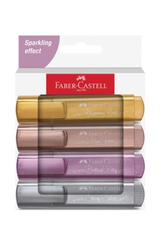 FABER CASTELL METALİK 46 FOSFORLU KALEM 4 lü
