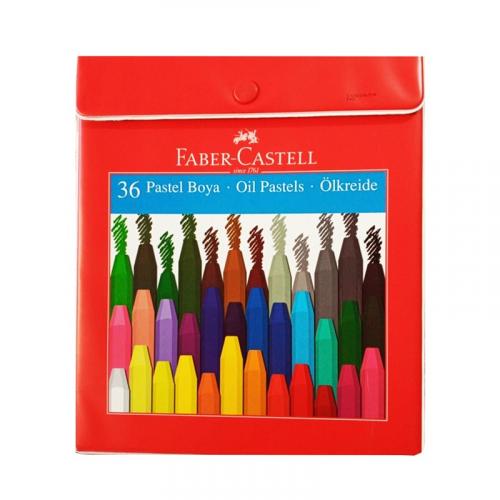 FABER CASTELL PASTEL BOYA 36 Renk Plastik Çantalı Tutuculu