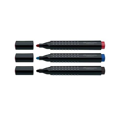 FABER CASTELL PERMANENT  KALEM YUVARLAK UÇ (2,8mm) Kırmızı