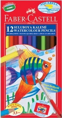 FABER CASTELL R.LİNE AQUAREL 12 Lİ BOYA KARTON KUTU