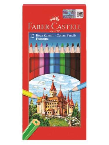 FABER CASTELL RED LINE K.BOYA 12 li TAM BOY KARTON KUTU