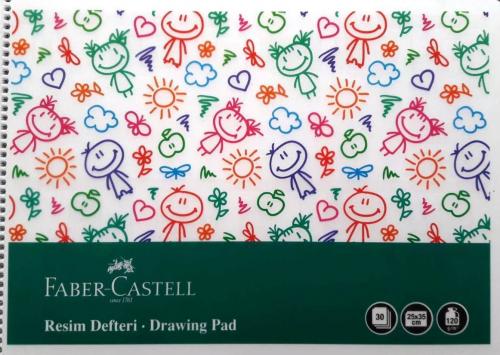 FABER CASTELL RESİM DEFTERİ 25x35 30yp.PP.KAPAK