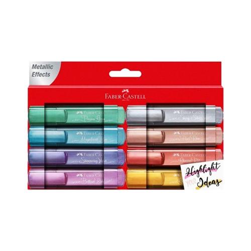 FABER CASTELL TEXLİNER 46 METALİK FOSFORLU KALEM 8 li
