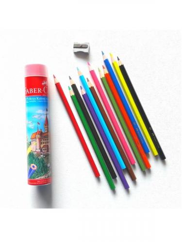 FABER CASTELL TÜP KURUBOYA METAL 12 Li