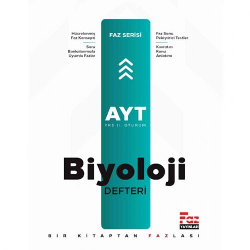 FAZ AYT BİYOLOJİ Ders Defteri