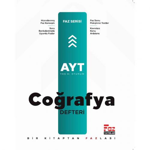 FAZ AYT COĞRAFYA Ders Defteri