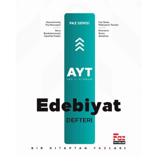 FAZ AYT EDEBİYAT Ders Defteri