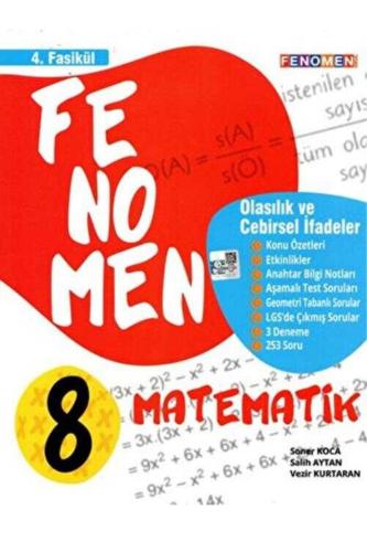 FENOMEN 8.Sınıf MATEMATİK 4.Fasikül OLASILIK VE CEBİRSEL İFADELER