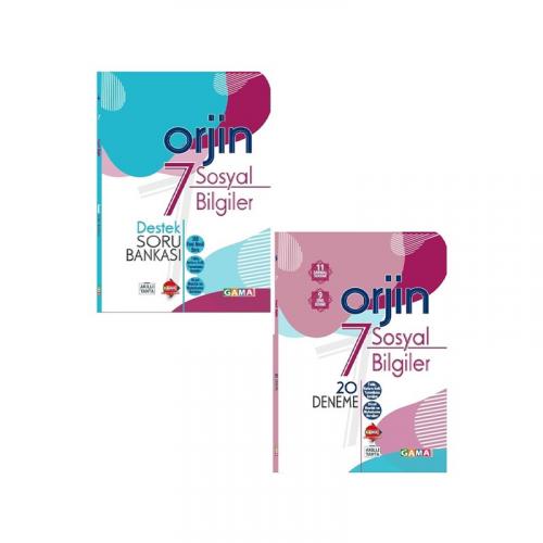 GAMA 7.Sınıf ORJİN SOSYAL BİLGİLER Deneme+DESTEK Soru Bankası