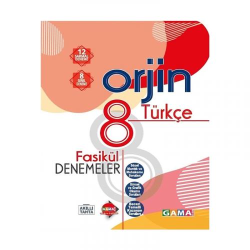 GAMA 8.Sınıf ORJİN TÜRKÇE 20 li Denemeleri