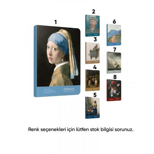 GIPTA ART MASTER İP. DKŞ SERT KPK Defter 17x24 120 yp Kareli