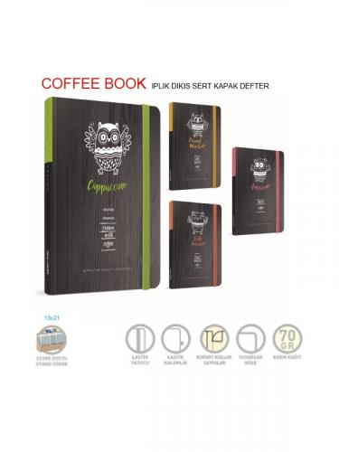 GIPTA COFFEE BOOK İPL. DKŞ SERT KPK Defter 13X21 120 Çizgili
