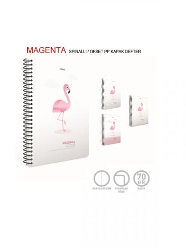 GIPTA FLAMİNGO 19X26 80yp.SPR PP KPK DEFTER KARELİ