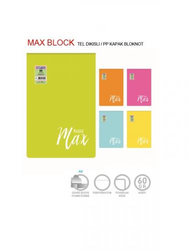GIPTA MAX BLOCK TEL DKŞ.PP KPK BLOKNOT A5-80 YP.Kareli