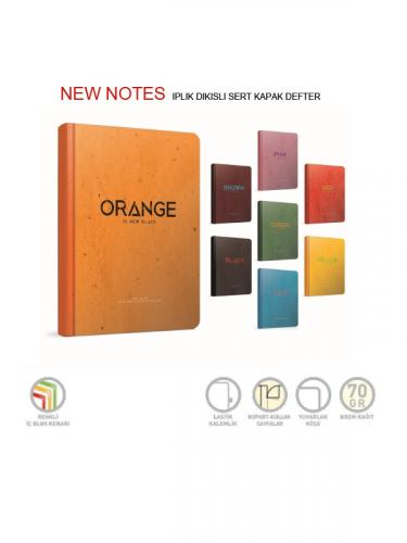 GIPTA NEW NOTES İPLİK DİKİŞ Sert KPK 17x24 120 yp DEFTER Çizgili
