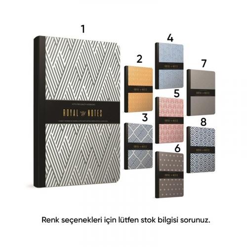 GIPTA ROYAL NOTES İP. DKŞ Sert KPK Defter 17X24 120 yp Kareli