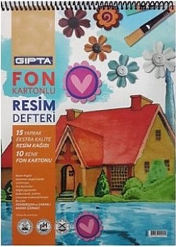 GIPTA SPR.35x50 FON KARTONU 15 RENK+15YP RESİM KAĞIDI