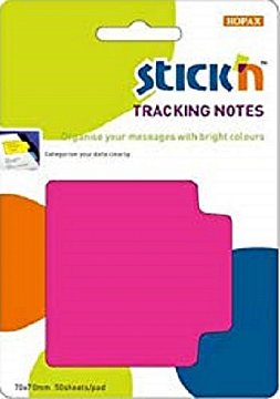 GIPTA STICKN 70x70 TRACKING YAPIŞKAN NOTLUK NEON Pembe