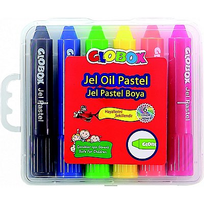 GLOBOX 6 lı JEL PASTEL BOYA