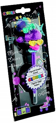 GLOBOX FİGÜRLÜ SİLGİLİ KALEM ANİMASYON