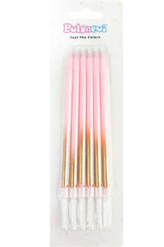 GOLD - MAKARON AÇIK PEMBE MUM 6 LI