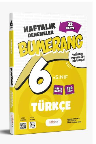 GÜNAY 6.Sınıf BUMERANG TÜRKÇE 32 Haftalık Denemeler