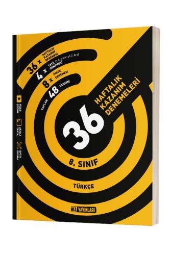 HIZ 8.Sınıf TÜRKÇE 36 HAFTALIK DENEME