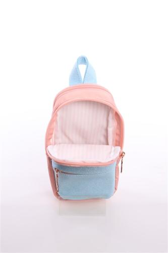 KAUKKO SHINE JR BAG KALEMLİK KALEM ÇANTASI Simli Somon