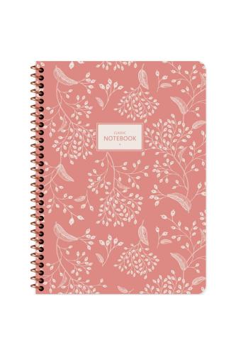 KESKİN 16,5x22,5 80yp.Çizgili KARTON KAPAK SPR.PASTEL FLORA DEFTER