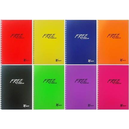 KESKİN FREE A5 DEFTER 80yp.PP.KAPAK SPR. Çizgili