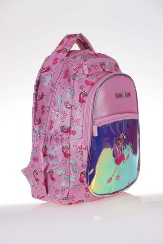 KIDS & LOVE FLAMINGO Sırt Çantası Aynalı - Simli