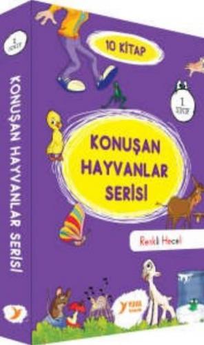 KONUŞAN HAYVANLAR DÜZ YAZILI SET - 1.Sınıf -10 Kitap