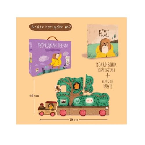KÖSİ- KONUŞKAN TRENİM 19 PARÇA PUZZLE VE KİTAP