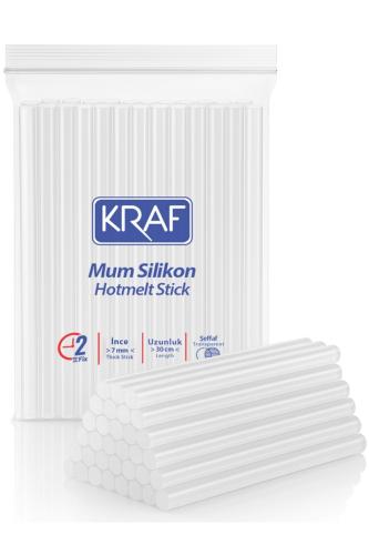 KRAF 1 KG İNCE SİLİKON ŞEFFAF 30CM