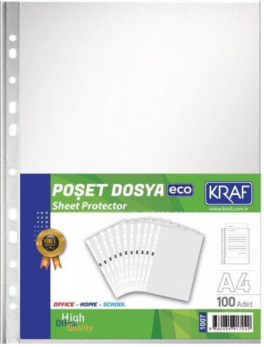 KRAF A4 ECO POŞET DOSYA 100 lü 1007