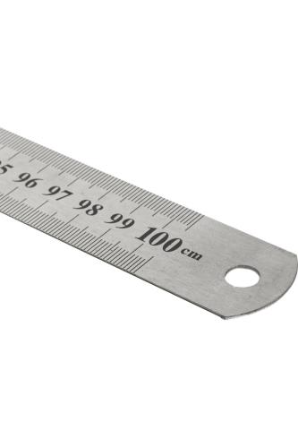 KRAF ÇELİK CETVEL 100cm.INCH ÖLÇÜLÜ 500G