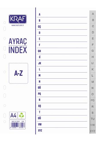 KRAF SEPARATÖR AYRAÇ İNDEX A-Z 1004